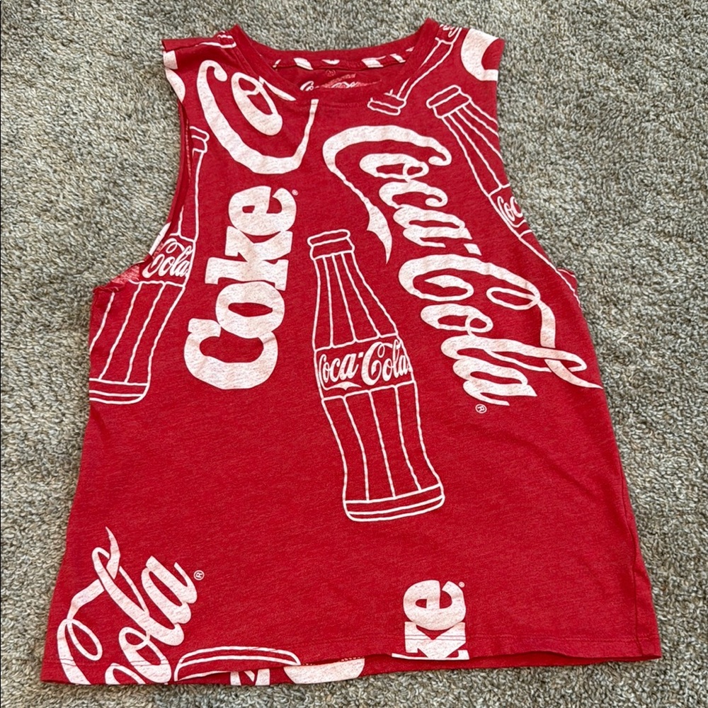 Coca-Cola Red Sleeveless Tank Top